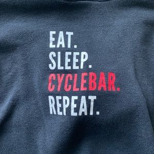 Cyclebar cropped hoodie